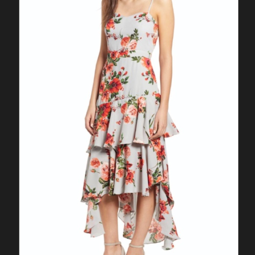Leith Hi Lo Floral Dress